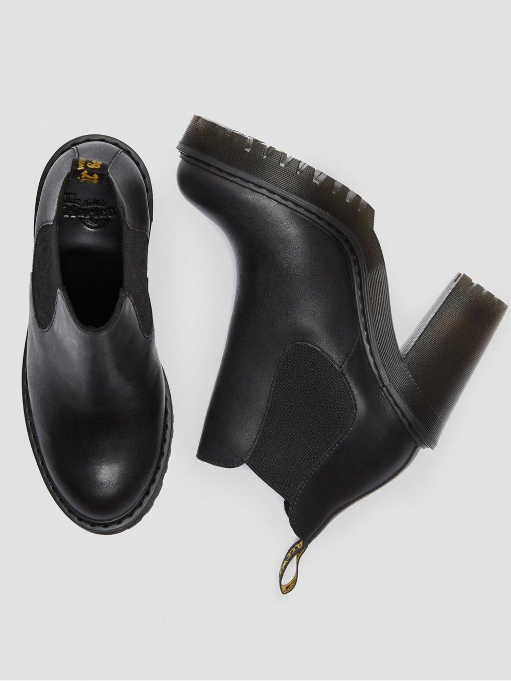 Dr. Martens Hurston Women’s Leather Heeled Platform Chelsea Boots
